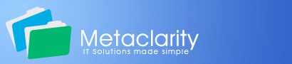 Metaclarity Logo of two folders - Filemaker Developers